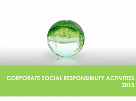 Corporate Social Responsibility 2012-2013