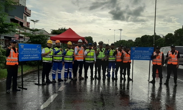 Kegiatan Penertiban ODOL Tol Makassar
