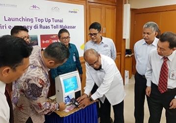 Launching of Mandiri Top Up Service at Makassar Toll