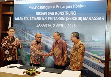 Signing Cooperation Contract of Design and Construction Pettarani Elevated