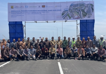 Provisional Hand Over of Makassar New Port Toll Access Road Project