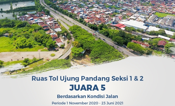 Unit Bisnis PT Nusantara Infrastructure Tbk Di Sektor Jalan Tol Raih Penghargaan Sebagai jalan Tol Terbaik Berkelanjutan Di Tahun 2021